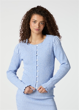 Sirine smock bluse Lyseblå Neo Noir 